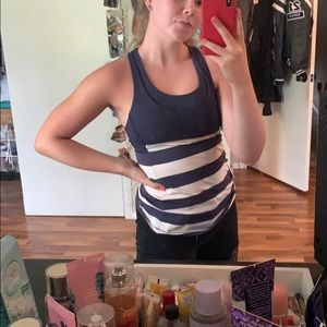 Striped lulu tank top